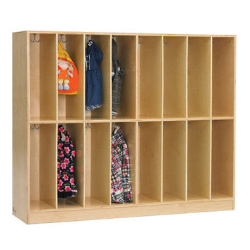 16 hole cubby, great for classroom storage.