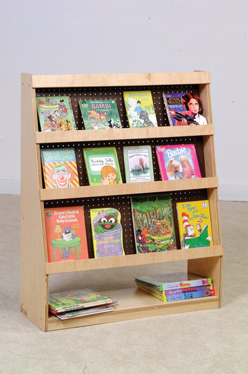 pegboard library display unit