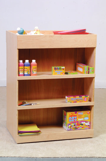 double-sided mobile art storage unit