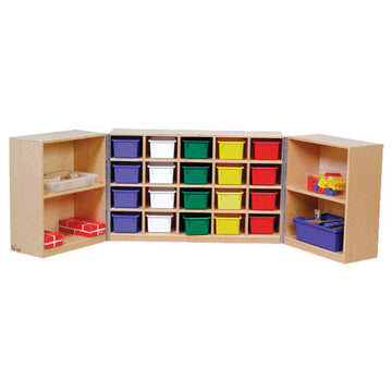 20-Hole Cubby Tri Fold 'n' Roll storage unit