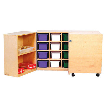 20-Hole Cubby Tri Fold 'n' Roll storage unit