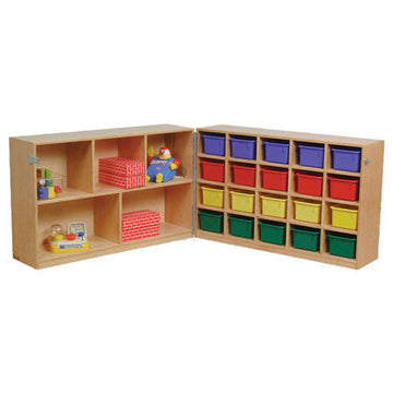 20-Hole Cubby Fold 'n' Roll Storage Unit